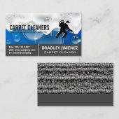 Teppichreiniger | Teppichmuschel | Seifenspulen Visitenkarte (Vorne/Hinten)