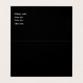 Teppichreinigung Faltkarte Visitenkarten (Innenseite Aufgefaltet)