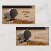 Teppichreinigung, Fußbodenbeläge, Dampfbad Visitenkarte (Vorne/Hinten)