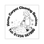 Teppichreinigung Gummistempel (Prägung)