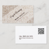 Teppichreinigung nach Maß QR Visitenkarte (Vorne/Hinten)