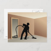 Teppichreinigung Postkarte (Vorne/Hinten)