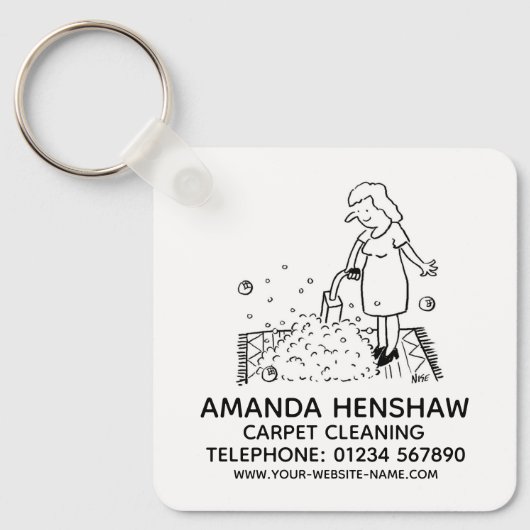 Teppichreinigung Schlüsselanhänger (Vorderseite)