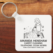 Teppichreinigung Schlüsselanhänger (Vorderseite)