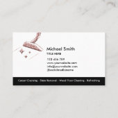 Teppichreinigung und Bodenreinigung B Visitenkarte (Rückseite)