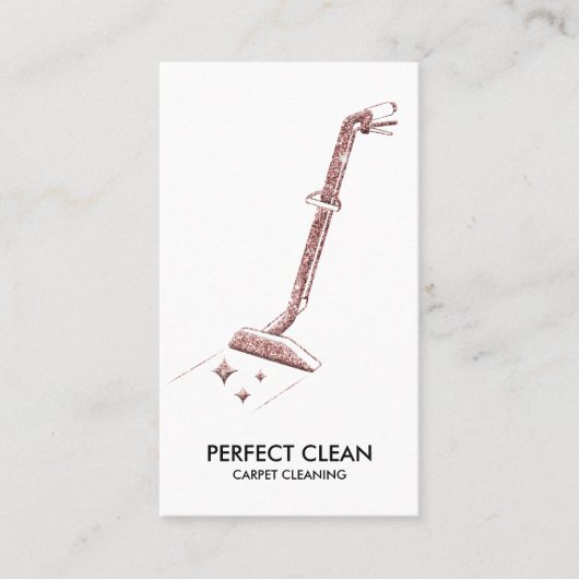 Teppichreinigung und Bodenreinigung B Visitenkarte (Vorderseite)