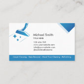 Teppichreinigung und Bodenreinigung B Visitenkarte (Rückseite)