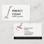 Teppichreinigung und Bodenreinigung B Visitenkarte (Vorne/Hinten)