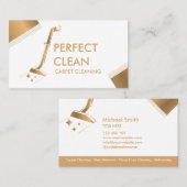 Teppichreinigung und Bodenreinigung B Visitenkarte (Vorne/Hinten)