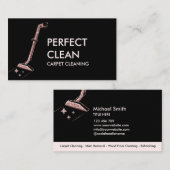 Teppichreinigung und Bodenreinigung B Visitenkarte (Vorne/Hinten)