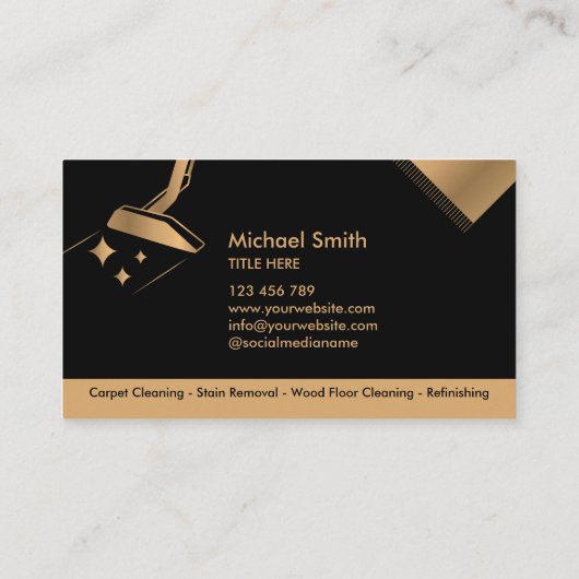Teppichreinigung und Bodenreinigung B Visitenkarte (Rückseite)