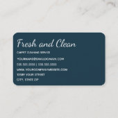 Teppichreinigung Visitenkarte (Rückseite)