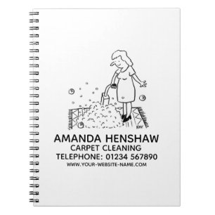 Teppichreinigung WerbeNotebook Notizblock