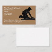 Teppichreinigungs- und Installationskarten Visitenkarte (Vorne/Hinten)