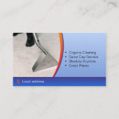 Teppichreinigungsfirma Visitenkarte (Rückseite)