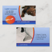 Teppichreinigungsfirma Visitenkarte (Vorne/Hinten)