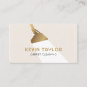 Teppichreinigungskarte Visitenkarte (Vorderseite)