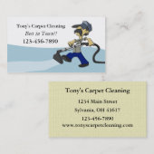 Teppichreinigungskarte Visitenkarte (Vorne/Hinten)