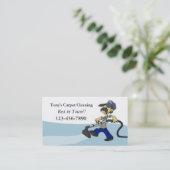 Teppichreinigungskarte Visitenkarte (Stehend Vorderseite)