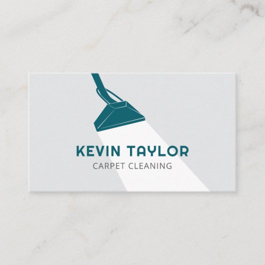 Teppichreinigungskarte Visitenkarte (Vorderseite)