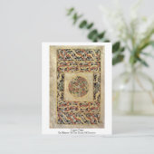 Teppichseite vom Master des Durrow-Buches Postkarte (Stehend Vorderseite)