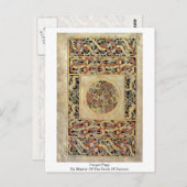 Teppichseite vom Master des Durrow-Buches Postkarte (Vorne/Hinten)