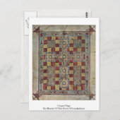 Teppichseite vom Meister des Buches Lindisfarne Postkarte (Vorne/Hinten)