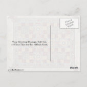 Teppichseite vom Meister des Buches Lindisfarne Postkarte (Rückseite)