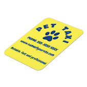 Teppichtaxi denim magnet (Linke Seite)