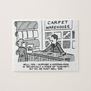 Teppichvorführung verkauft keine Hunde, die nicken Puzzle