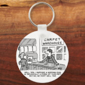 Teppichvorführung verkauft keine Hunde, die nicken Schlüsselanhänger (Vorderseite)