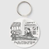 Teppichvorführung verkauft keine Hunde, die nicken Schlüsselanhänger (Rückseite)