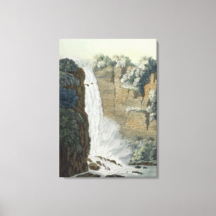 Tequendama Wasserfall auf dem Bogota-Fluss, Leinwanddruck