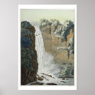 Tequendama Wasserfall auf dem Bogota-Fluss, Poster