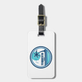 Tequesta Florida Palm Tree Birds Gepäckanhänger (Vorderseite vertikal)