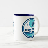 Tequesta Florida Palm Tree Birds Zweifarbige Tasse (VorderseiteRechts)