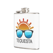 Tequesta Florida Sonnenbrille Flachmann (Links)