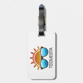 Tequesta Florida Sonnenbrille Gepäckanhänger (Rückseite vertikal)