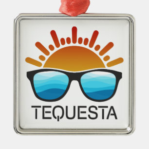 Tequesta Florida Sonnenbrille Ornament Aus Metall