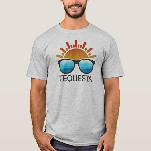 Tequesta Florida Sonnenbrille T-Shirt (Vorderseite)