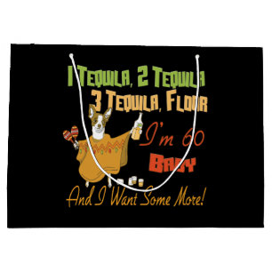 Tequila-60. Geburtstags-Party-Sammlung Große Geschenktüte