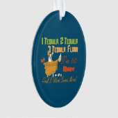 Tequila 60. Geburtstagsparty Ornament (Vorderseite)