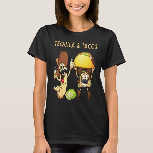 Tequila And Tacos Hakuna Tequila Patron Tequila Me T-Shirt (Vorderseite)