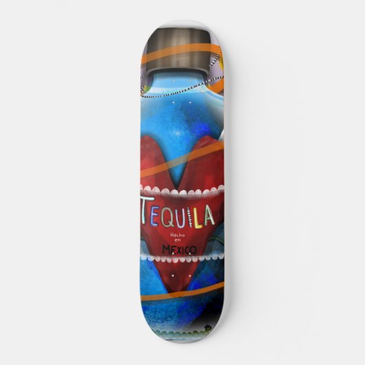 Tequila aus Mexiko Skateboard (Vorderseite)