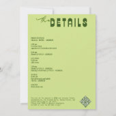 Tequila Bachelorette Einladung (Rückseite)