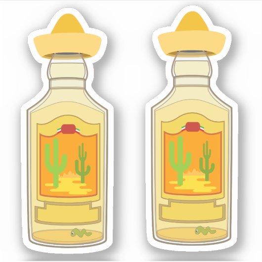Tequila Bottles Aufkleber (Vorderseite)