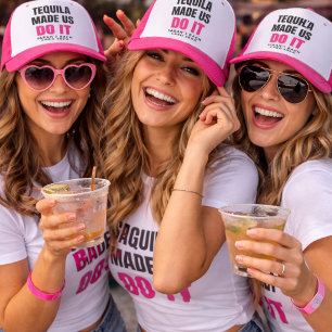 Tequila brachte uns dazu, es zu tun   Braut-Trinkg Truckerkappe