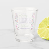 Tequila & Cookies Baking Class Brautparty Party Schnapsglas (Rückseite)