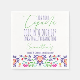 Tequila & Cookies Baking Class Brautparty Party Serviette