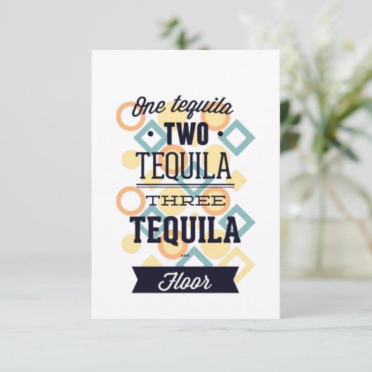 Tequila Dankeskarte (Stehend Vorderseite)